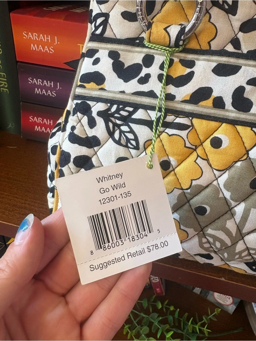 Vera Bradley “Go Wild” Whitney Purse With Original Tag